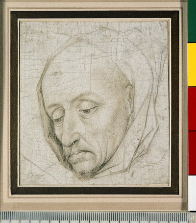 Tanulmány egy idős ember fejéről, 15. század (ezüstpont papíron) alkotó: Rogier van der Weyden