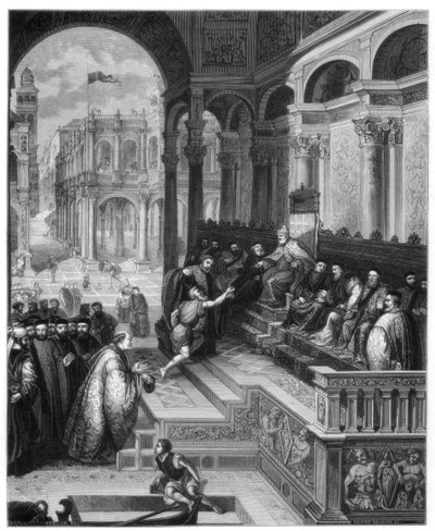 A Gyűrű bemutatása, 1534 1870 alkotó: Roland Brunier