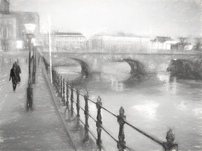Misty City folyóparti sétány alkotó: Roland Sköldblom