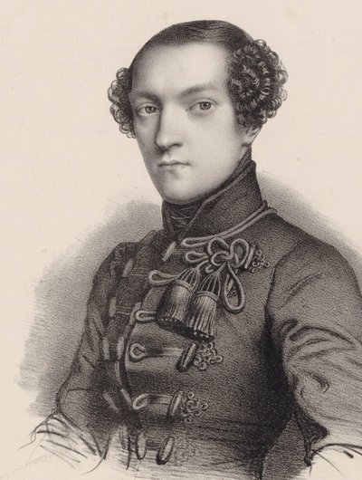 Antoine de Kontski zongoraművész és zeneszerző portréja 1817-1899. alkotó: Romain Cazes