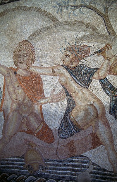 Hylas elrablása nimfák által, mozaik a Vénusz Házában, Volubilis római városában (UNESCO világörökségi lista alkotó: Roman