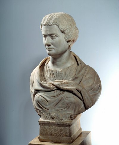Az ókori Róma művészete: Melitin mellszobra, az istenek anyjának előnője a piree számára. Szobrászat 162 körül. Párizs, Musee Du Louvre alkotó: Roman
