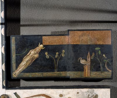„Asarotos” (Söpöretlen padló) Harakliton által aláírt mozaiktöredékek Rómából, Kr.u. 2. század, Róma alkotó: Roman