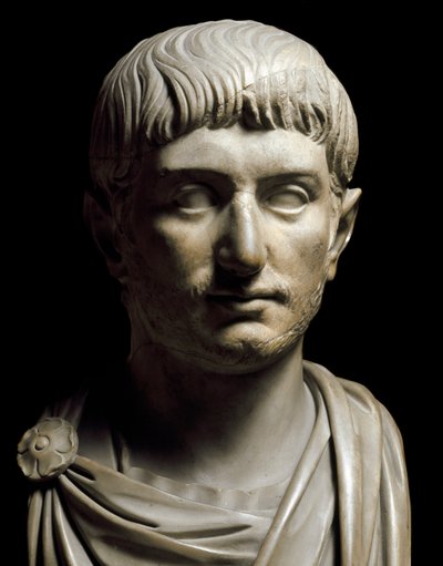 Gallienus császár mellszobra, 3. század (márványszobor) alkotó: Roman