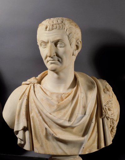 Nerva császár mellszobra (Marcus Cocceius Nerva) (i.sz. 26-98), Párizs, Louvre Múzeum alkotó: Roman