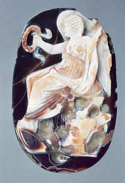 Cameo Julia Domna győzelmét ábrázolja, i.sz. 200 körül (szardonyx) alkotó: Roman