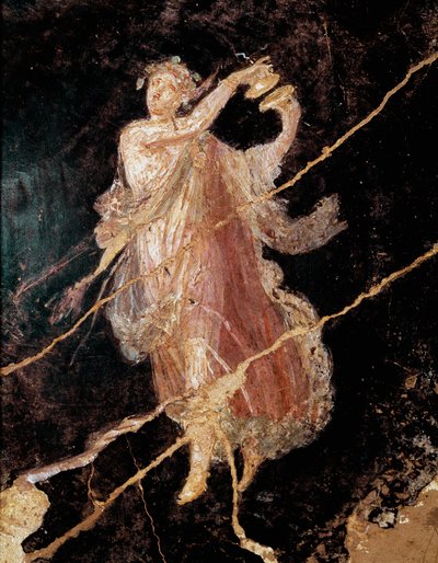Táncos cintányérral (freskó alkotó: Roman