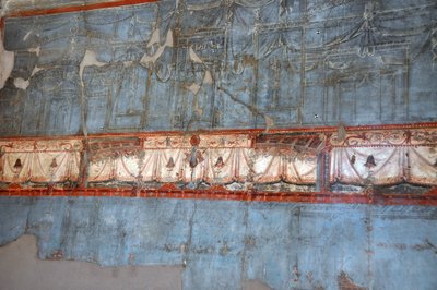 Részlet egy herculanumi római kori freskóból (freskó) alkotó: Roman