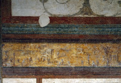 Egy fríz részlete a tablinumból, ie 40-20 (freskó) alkotó: Roman