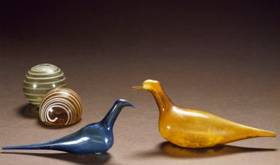 Galamb alakú unguentaries, ólom és fúvott üveg alkotó: Roman