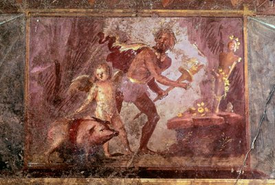 Freskó a Pompei-i Rejtélyek Villájából alkotó: Roman