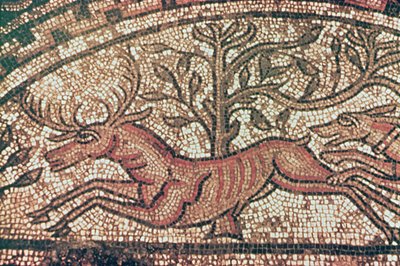 Hinton St. Mary járda (részlet) Kr.u. 350 körül (mozaik) alkotó: Roman