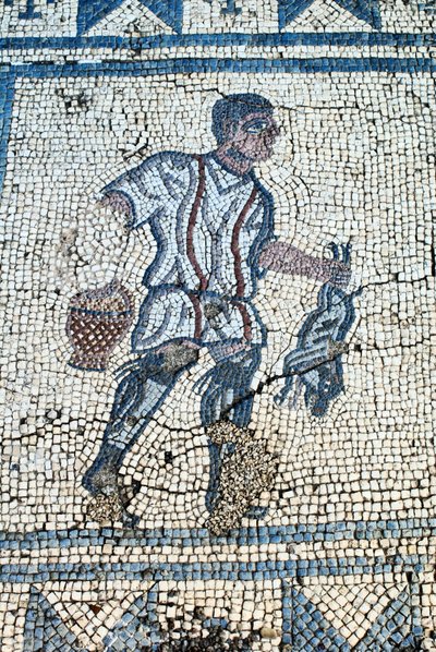 Vadász a római kertben (mozaik) alkotó: Roman
