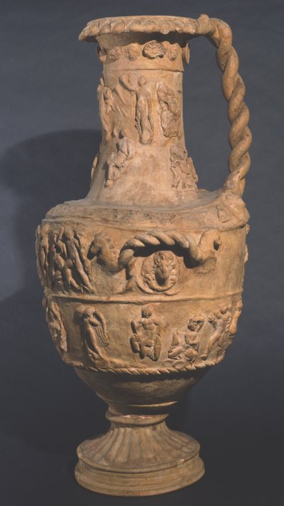 Domborművel díszített hidra, Falierii (agyag) alkotó: Roman