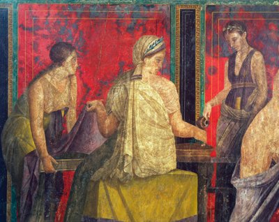Dionüszosz-kultusz beavatási rítusai, a Villa Dei Misteri freskója alkotó: Roman