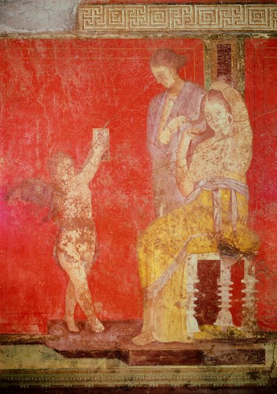 A Dionüszosz-kultusz beavatási szertartásai, freskó a Villa Dei Mysteri-ből alkotó: Roman