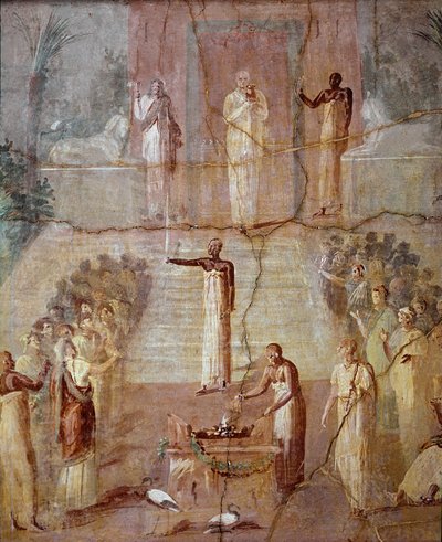 Isiac szertartás, i.sz. 60-80 (freskó) alkotó: Roman