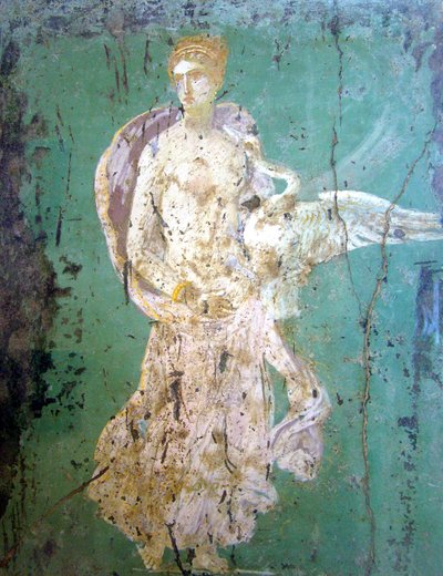 Léda és a hattyú, freskó, Pompei alkotó: Roman