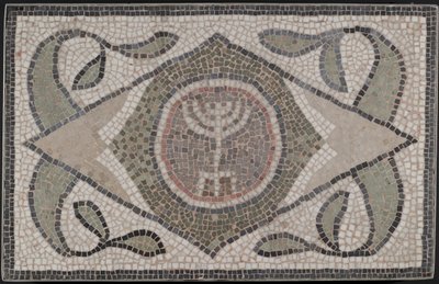 Menóra mozaikja, i. e. 6. század (kő és habarcs) alkotó: Roman