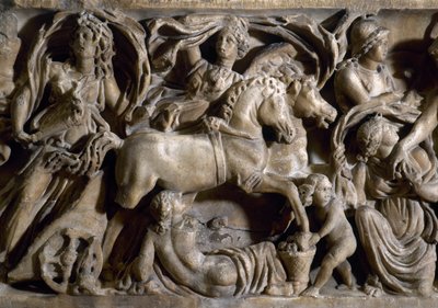 Proserpina elragadtatása, részlet (márvány) alkotó: Roman