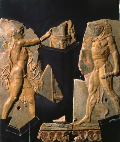 Relief az Apolló-templom környékéről, Palatinus-domb, Róma (terrakotta) alkotó: Roman