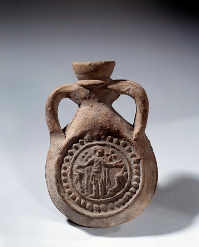 Római művészet: Terrakotta dicshimnusz izzó lábbal, amely egy szentet ábrázol. Kr.u. 4. század. Párizs, Louvre Múzeum alkotó: Roman