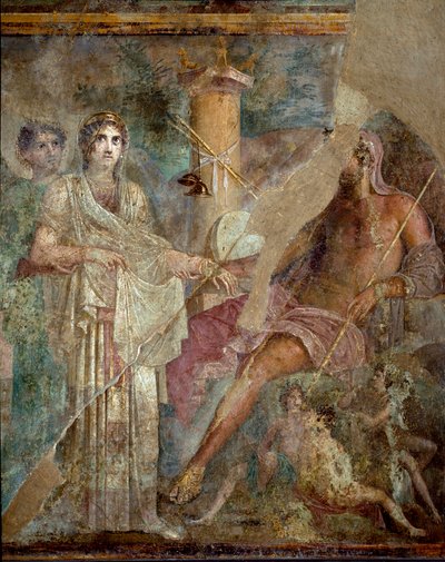 Római művészet: „” Zeusz és Héra házassága az Ida-hegyen”” Római freskó a Tragikus költő pompei házának helyéről. Kr.u. 1. század. Nápoly, Museo Archeologico Nazionale – Római művészet: Zeusz és Héra esküvője az Ida-hegyen. római freskó alkotó: Roman