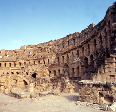 El-Djem római Colosseum, Tunézia. alkotó: Roman