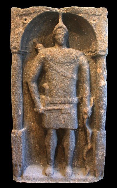 Hamian (szíriai) íjászt ábrázoló római sírkő, i.sz. 125-40 körül alkotó: Roman