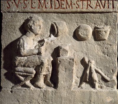 Római művészet: fazekas megállót ábrázoló alacsony dombormű. Kr.u. 1. század. Rome Museo della Civilta Romana alkotó: Roman
