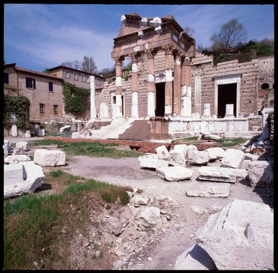 Római művészet: kilátás a fővárosra (capitolium), i.sz. 73, Brescia Olaszország alkotó: Roman