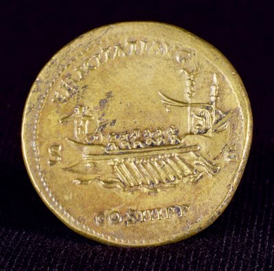 Sestertius Hadrianus császár (76-138) Newcastle-Upon-Tyne-ből, i.sz. 132 alkotó: Roman