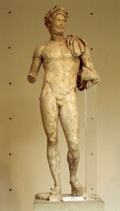 Hadrianus (Adrien) császár szobra - Vaison-la-Romaine Régészeti Múzeum, 2. század alkotó: Roman