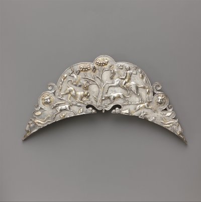 Egy nagy edény ezüst nyele, Kr.u. 2.–3. század eleje (ezüst és arany) alkotó: Roman Imperial Period