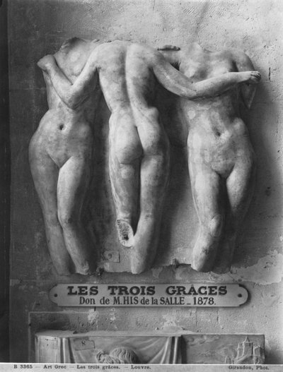 A három grácia, római másolat egy Kr. e. 2. századi hellenisztikus görög eredetiről (márvány) alkotó: Roman Imperial Period