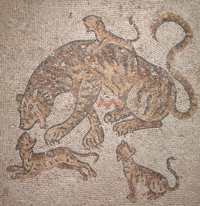 Tigris és kölykök, 300-as évek alkotó: Roman Imperial Period
