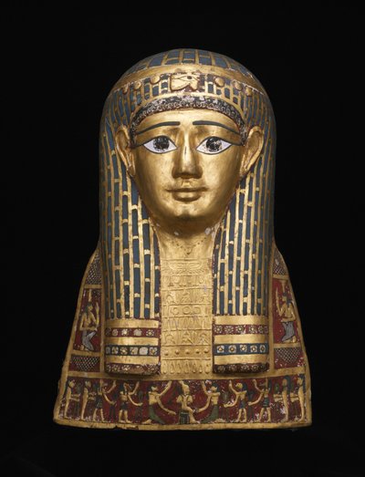Múmia fejfedő, Kr. e. 1. század alkotó: Roman Period Egyptian