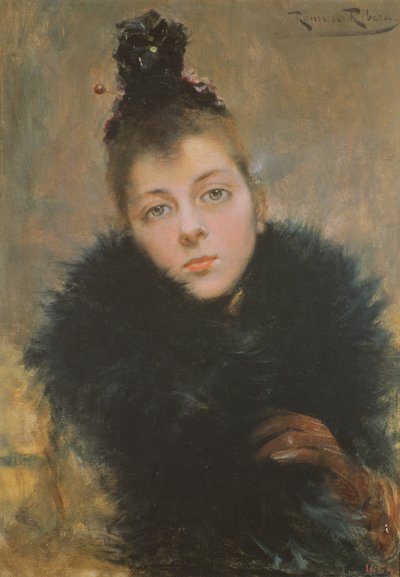 Egy nő portréja alkotó: Roman Ribera Ciara