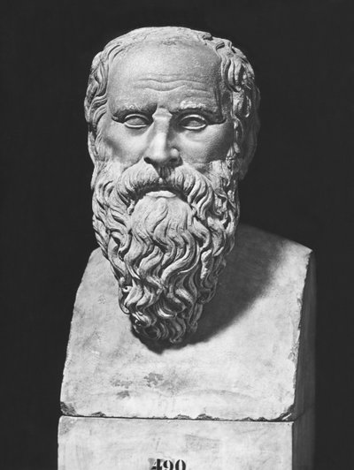 Diogenész mellszobra (márvány) alkotó: Roman Roman