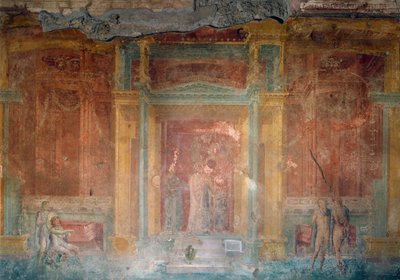 Iphigeniát ábrázoló freskó a Taurusban, Pinarius Cerialis háza, Pompeii (az Unesco világöröksége), Campania, Olaszország, római civilizáció alkotó: Roman Roman