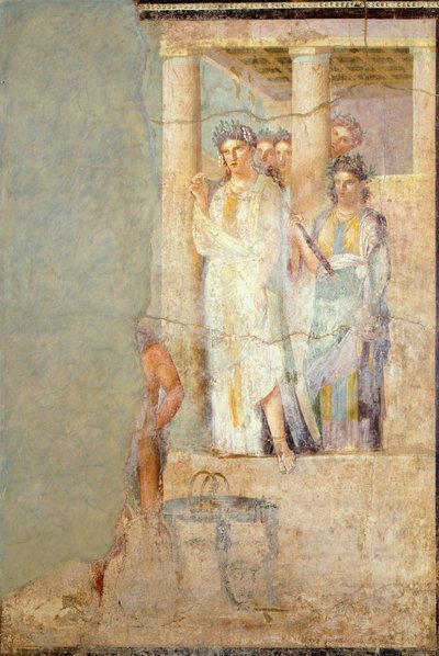 Fresco depicting Iphigenia in Tauris, from House of Caecilius Iucundus, Pompeii alkotó: Roman Roman