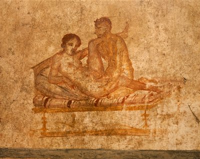 Italy, Campania Region, Naples Province, Pompei, House of Vettii, Erotic fresco alkotó: Roman Roman