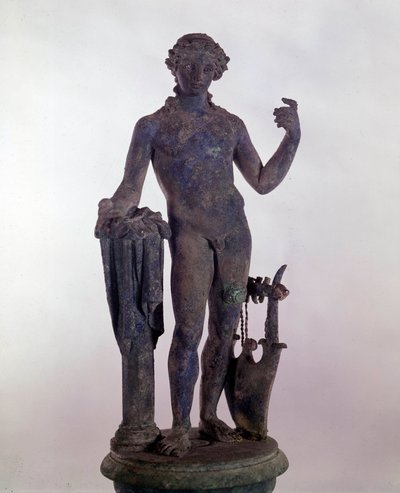 Római művészet: Apollón szobra bronzból. Római Régiségek Múzeuma Rómában alkotó: Roman Roman