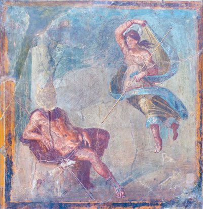 Szeléné és Endymion, Kr. u. 62-79, Herculaneumból (freskó) alkotó: Roman Roman