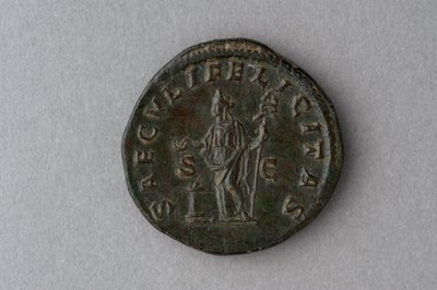 Julia Domna érme (bronz) alkotó: Roman Roman