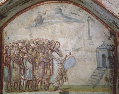 Lázár feltámasztása, a Via Latina katakombái, Róma alkotó: Roman Roman