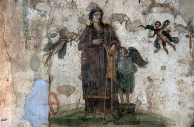 Venus Pompeiana, freskó a Négy Isten Tebernájáról, Via dell