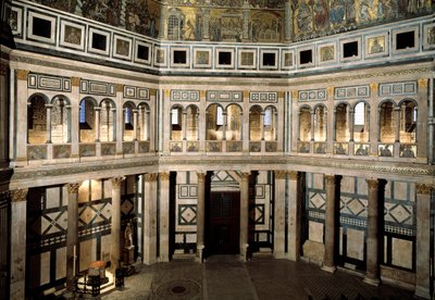 Keresztelő Szent János Keresztelőkápolna belső képe (Firenzei Keresztelőkápolna) alkotó: Romanesque