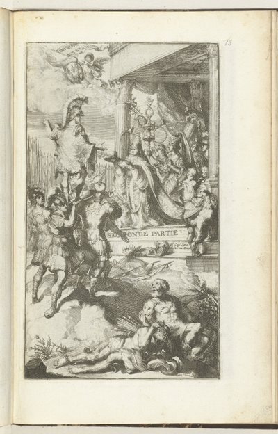 Címnyomat a Guerres de Flandres második részéhez Második fél (cím az objektumon) Guerres de Flandres (sorozat címe) alkotó: Romeyn de Hooghe (attributed to)