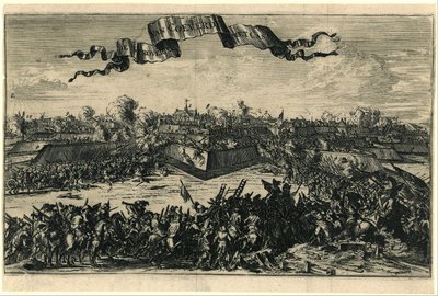 Coevorden meghódítása 1672. december 30-án Coeverde meghódítása Cast[angolnával] (cím a tárgyon) alkotó: Romeyn de Hooghe (attributed to)